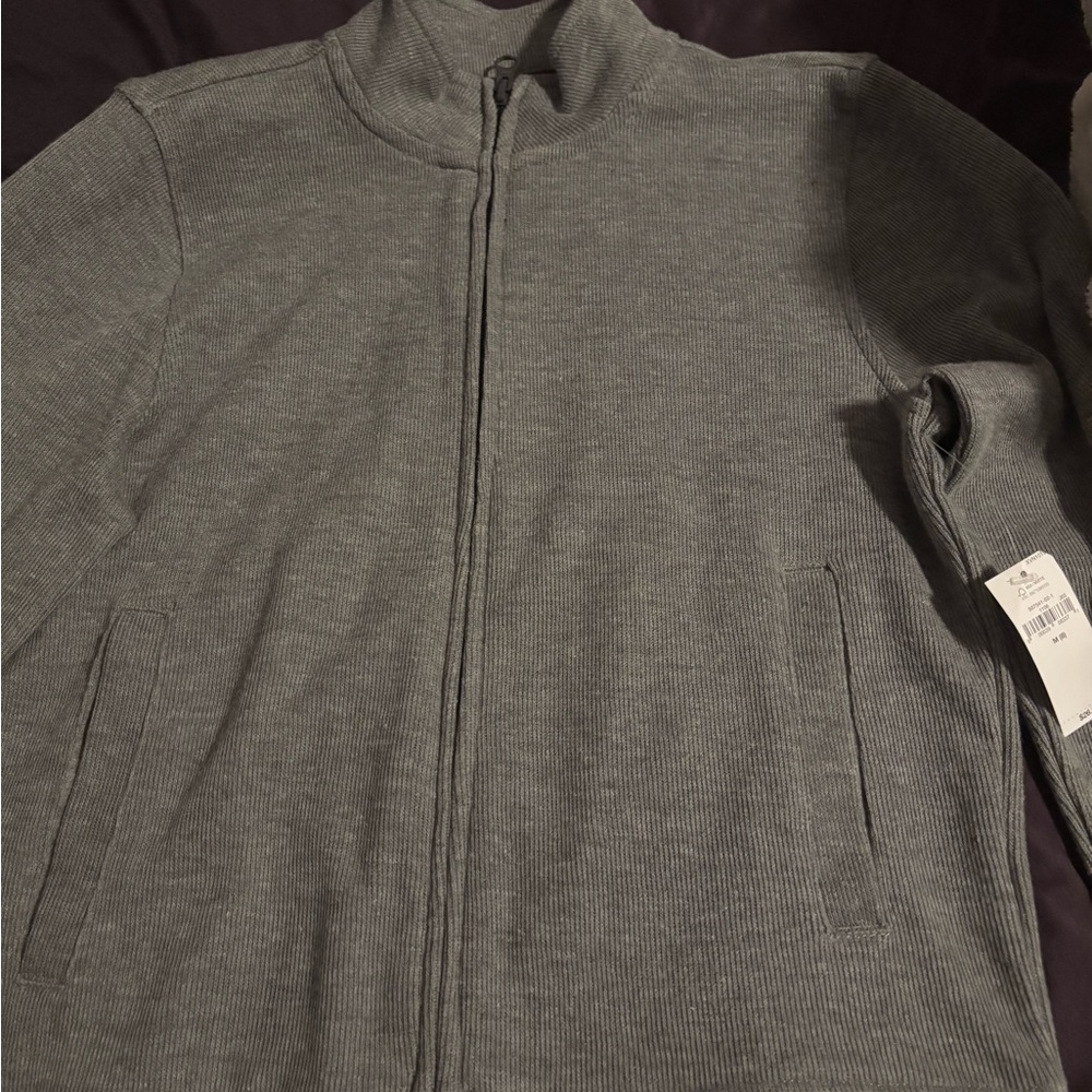 Zip up cardigan sweater